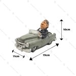 مجسمه ماشین طوسی وکیل Antique Car & Lawyer