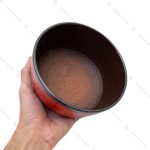 کاسه تبتی قرمز طرح ام سایز دو