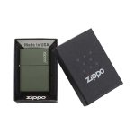 فندک زیپو Zippo طرح classic green matte کد 221zl