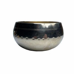کاسه تبتی فلزی طلایی براق 11 سانت Gold Metal Tibetan bowl