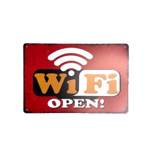 پلاک فلزی وای فای Wifi Metal Plate