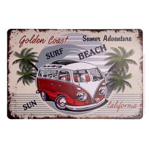 پلاک فلزی فولکس بیچ Beach Volkswagen Metal Plate