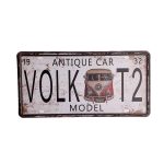 پلاک فلزی فولکس ولک Volk Metal Plate