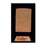 فندک طلایی برنجی چیف Golden Chief lighter